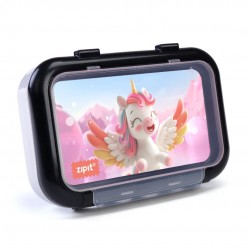 Penar Cu Fermoar Zipit 2 Compartimente, Recycled - Flying Unicorn