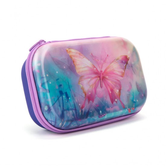 Penar Cu Fermoar Zipit Lenticular Top Storage Box - Butterflies