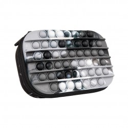 Penar Cu Fermoar Zipit Zip & Pop Storage Box - Black Marble