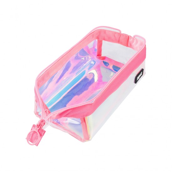 Penar Cu Fermoar Zipit Iridescent Lenny - Pink