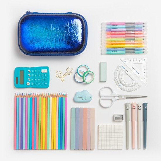 Cutie Metalica Zipit - Albastru