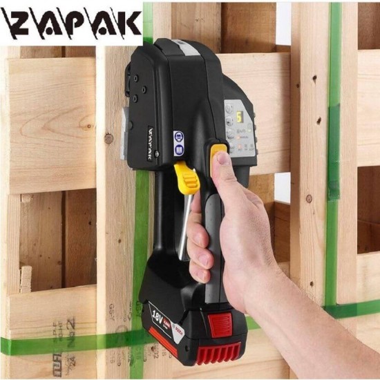 Aparat Zapak, Legat Banda PP si PET, 2500N (250 KGS) Forta Maxima de Strangere, Acumulator de 4.0 Ah, Masina Zapak, Zapak ZP93B, Aparat Legat Banda PP, Aparat Legat PP, Aparat Legat Banda PET, Aparat Legat PET