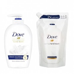 Pachet Promo: Sapun Lichid Dove Original 250 Ml + Rezerva Sapun Lichid Dove Original 500 Ml