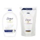 Pachet Promo: Sapun Lichid Dove Original 250 Ml + Rezerva Sapun Lichid Dove Original 500 Ml
