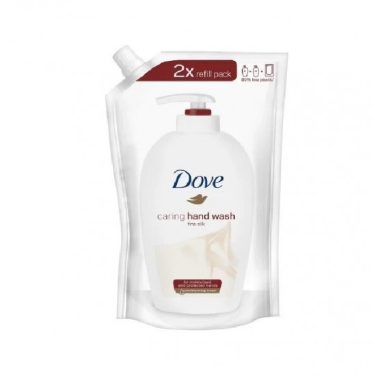 Pachet Promo: Sapun Lichid Dove Fine Silk 250 Ml + Rezerva Sapun Lichid Dove  Fine Silk 500 Ml